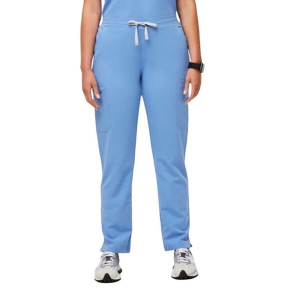 Figs Yola Skinny Scrub Pants Ceil Blue Women Small - Picture 2 of 9